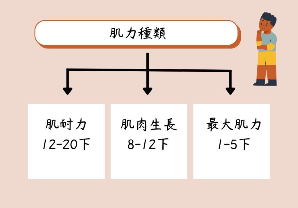 描述肌力訓練的3種類型